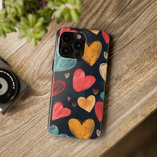 Husă de protecție, Magsafe, colorful hearts